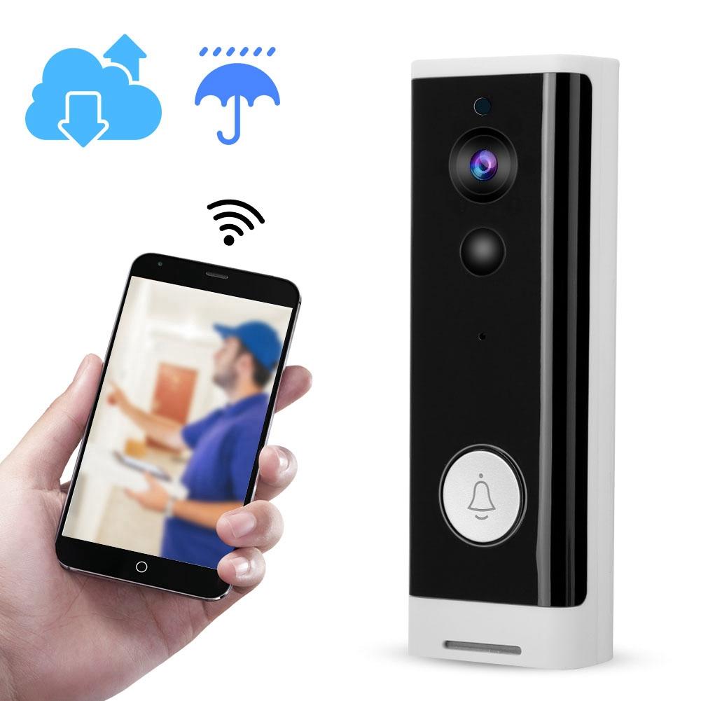 720P HD Wireless WIFI Doorbell Security Smart Video Doorbell Ir cUT Intercom(WIFI+2Dingdong )