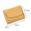 New PU Leather Leather Wallet Coin Purse Short Wallet Folding Mini Wallet with Cash Slot Simple Small Purse for Women