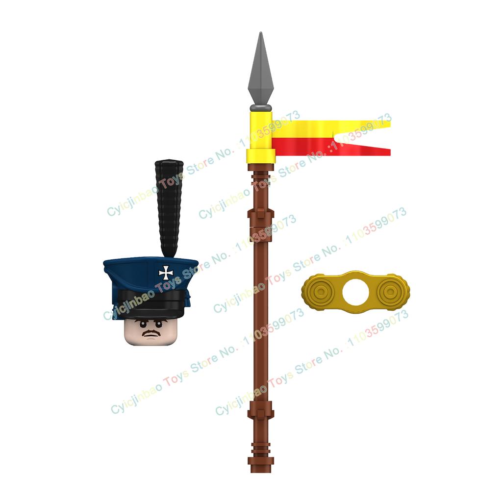 Napoleonische Kriege Britische Französische Füsiliere Dragoner Bausteine Actionfiguren Zubehör Kopf Waffe Kinderspielzeug N001-048