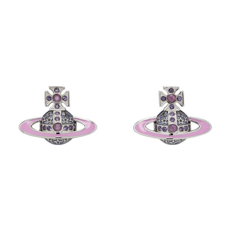 Vivienne Westwood Original Design Brass Earrings Women earrings Purple 6201032Q02P540 Basic Packaging-Dust Bag+Box