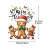 Beautiful Christmas ironing patches, cute gingerbread Diy T-shirts, clothes, stickers, sweatshirts, hats, heat transfer heat-pressed stickers