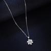 Tancise S925 Sterling Silver Moissanite Luxury Personality Pendant Necklace Women's Classic Tide Necklace Necklace Party Gift