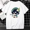 Nuovo Gioco Genshin Impact T-Shirt Donna Unisex Kawaii Top Classici Giochi Personaggio Stampa Grafica Top Harajuku Cartone Animato Streetwear Maglietta