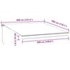 VidaXL Auvent manuel rétractable avec LED bordeaux 400x300 cm, auvent, auvent de porte, auvent de jardin, store, auvent de 3310187