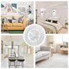 Smart Ceiling Fan with Remote Control Ceiling Fan with Lamp Bedroom Chandelier with Cooling Fan for Bedroom Living Room Lighting