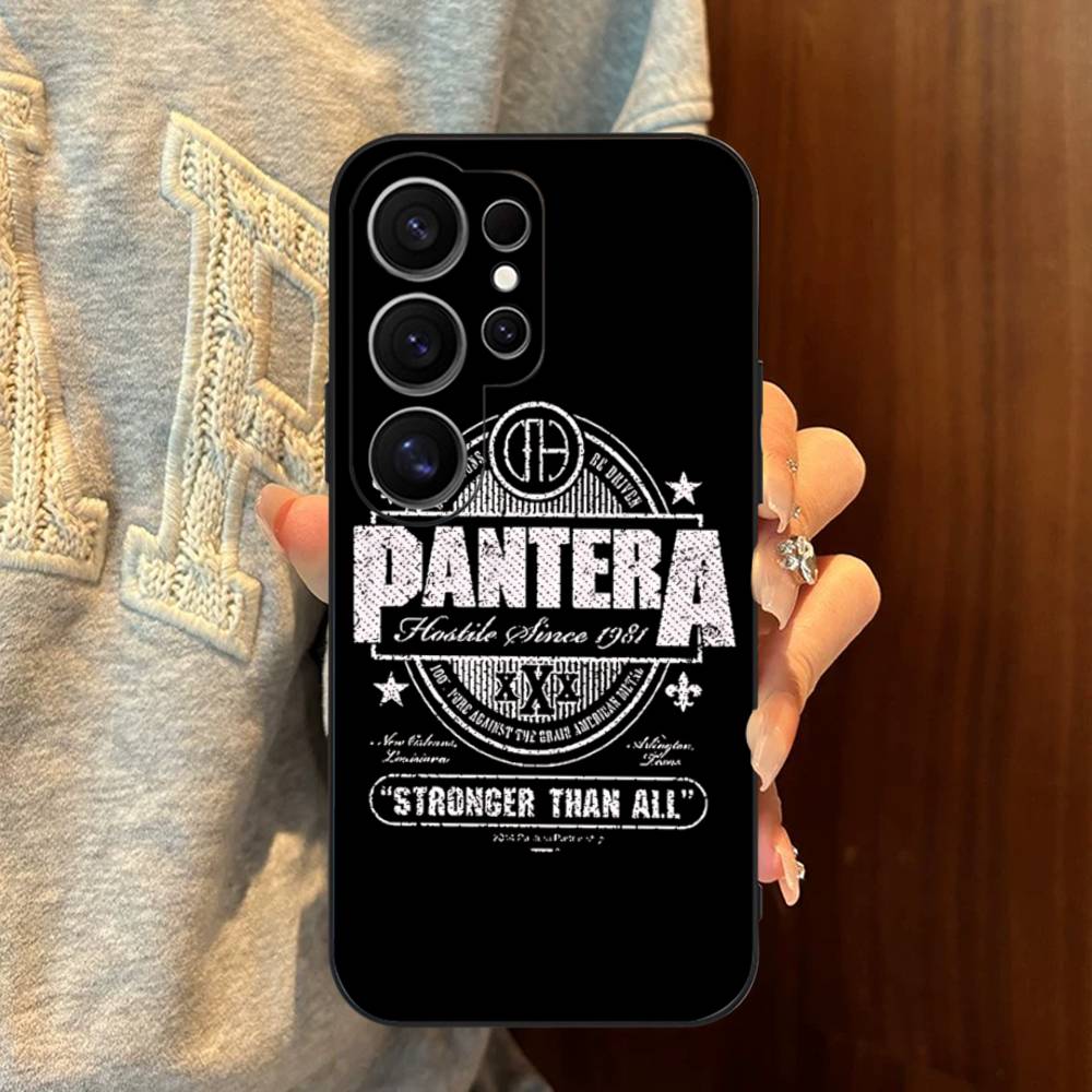 

Dark Heavy Metal Rock P-PanteraS Band Phone Case For Samsung S 24 Fe 25 Ultra Plus 20 Lite 21 30 22 23 24 22 Ultra 5G Fundas Samsung S22 ULTRA 5G
