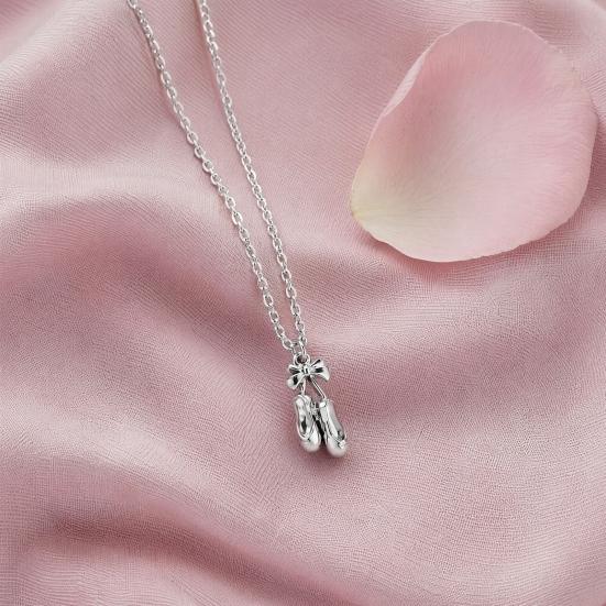 Ballet Shoes Necklace Ballerina Shoes Pendant Necklace Dainty Ballet Dancer