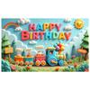 Outdoor Party Decoration Outdoor Scenery Event Backdrop Colorful Banner Sunshine Graphics Children's Birthday Decor For Kids