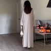 European and American Autumn/Winter High Neck Casual Loose Solid Color Slimming Shawl Set Dress