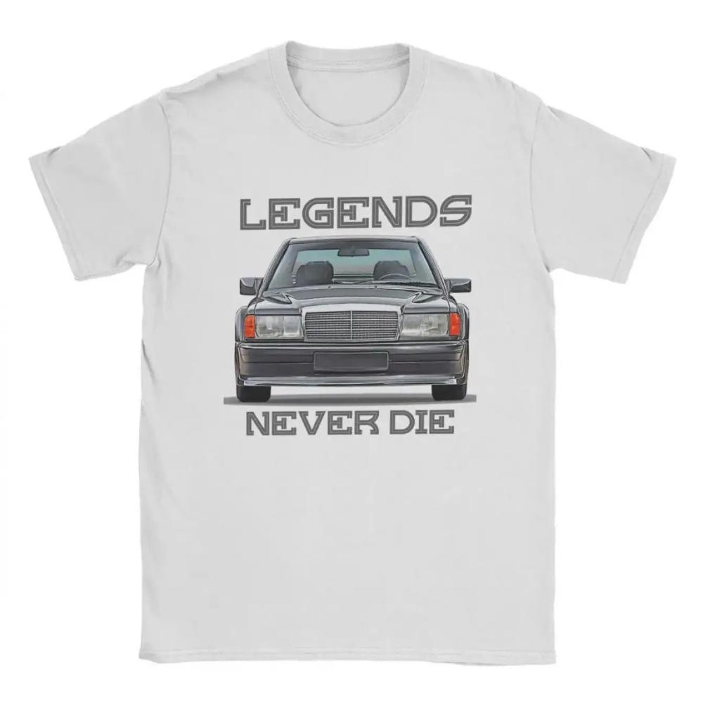 Pánské Dámské pro W201 190E Auto Logo Tričko Vintage Nadšenec do Aut Tričko s Designem Odznaku 190E Měkké Kulatý Výstřih Ležérní Letní