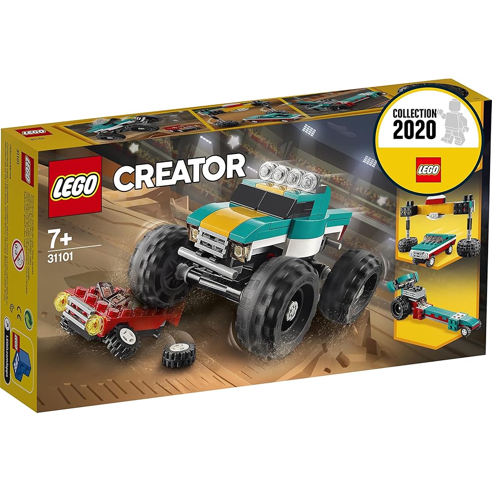 LEGO Creator Monster Truck 31101 Building Set with Detailed Design and Colorful Pieces