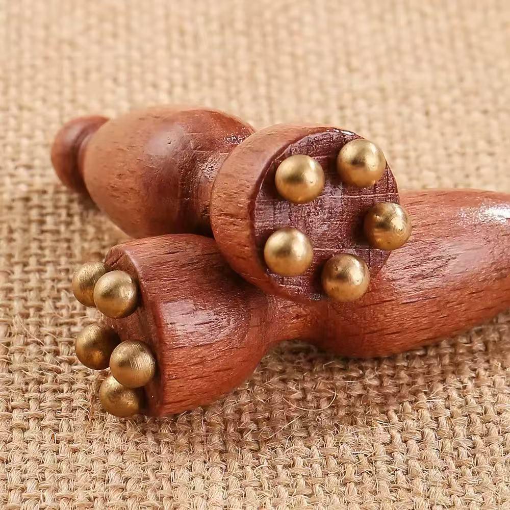 Pure Brass Lotus Facial Massager & Eye Scraper for Acupoint Muscle Relief