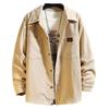 Men's Japanese Retro Striped Long-Sleeve Shirt - Casual Spring/Autumn Fashion