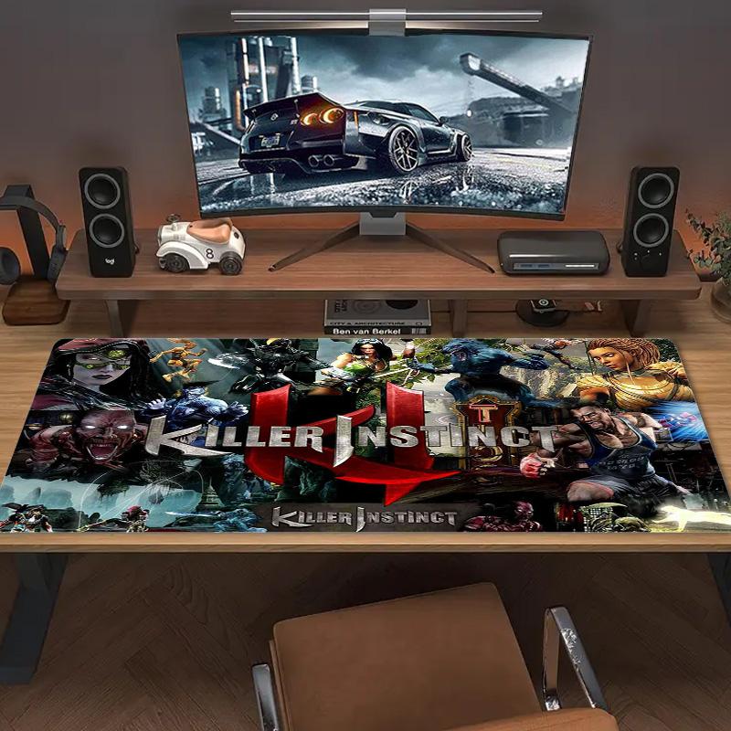 KILLER INSTINCT Color Mouse Pad Large Gaming Table Cushion Non-slip Laptop Tablet Big Mousepad XXL Mat Mini PC Playmat With Lock edge