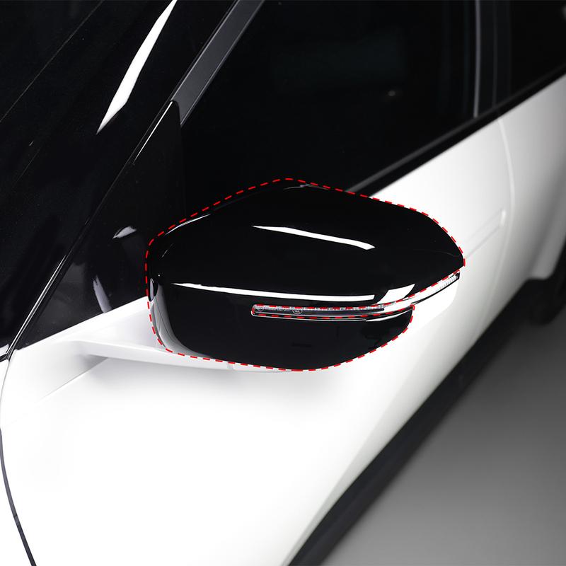 For KIA SELTOS SP3 2026 2027 2PCS Carbon Fiber Black Rearview Mirror Decoration Cover Trim Exterior Accessories