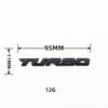 Turbocharged Car Emblem Sticker - Metal Sport Body Strip