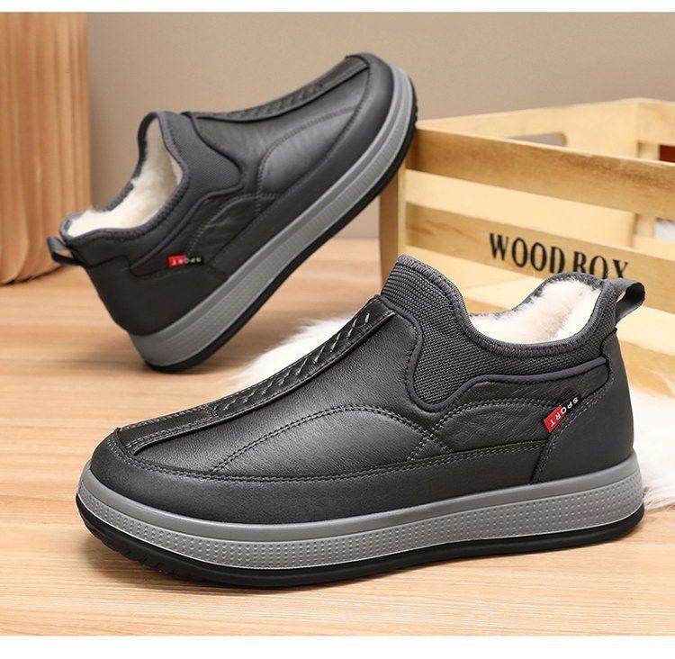 Old man shoes men's winter old Beijing cloth shoes piled thickened warm men among the elderly father cotton shoes
