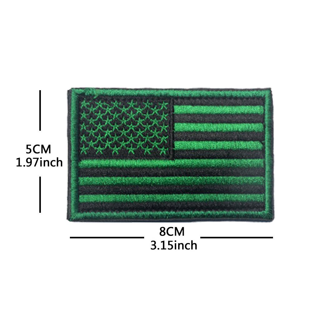 Toppa con Bracciale in Velcro Bandiera Americana - Distintivo Ricamato Star-Spangled Banner