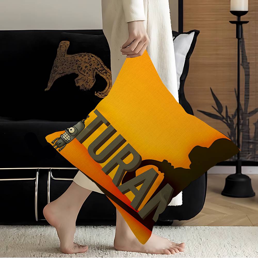 Popular American Animation F-Futurama Game Personalized Pillow Dust Cover Bedroom Kids Party Decoration Pillowcase Birthday