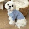 Atmungsaktiver Hundepyjama mit Fliege Haustier-T-Shirt Modische gestreifte Hundeshirts Täglich