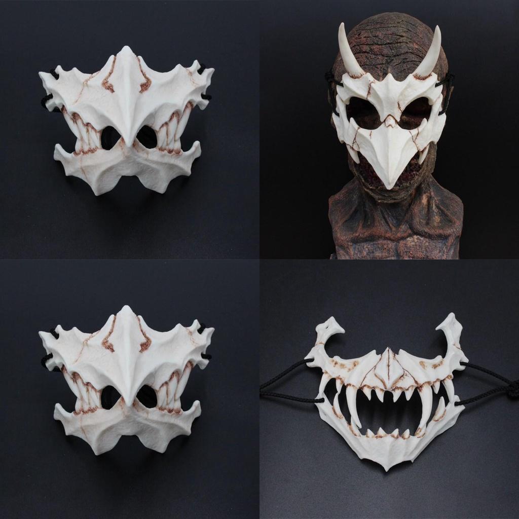 Creepy Resin Skull Mask Ideal For Halloween Celebrations And Animal Theme Parties
