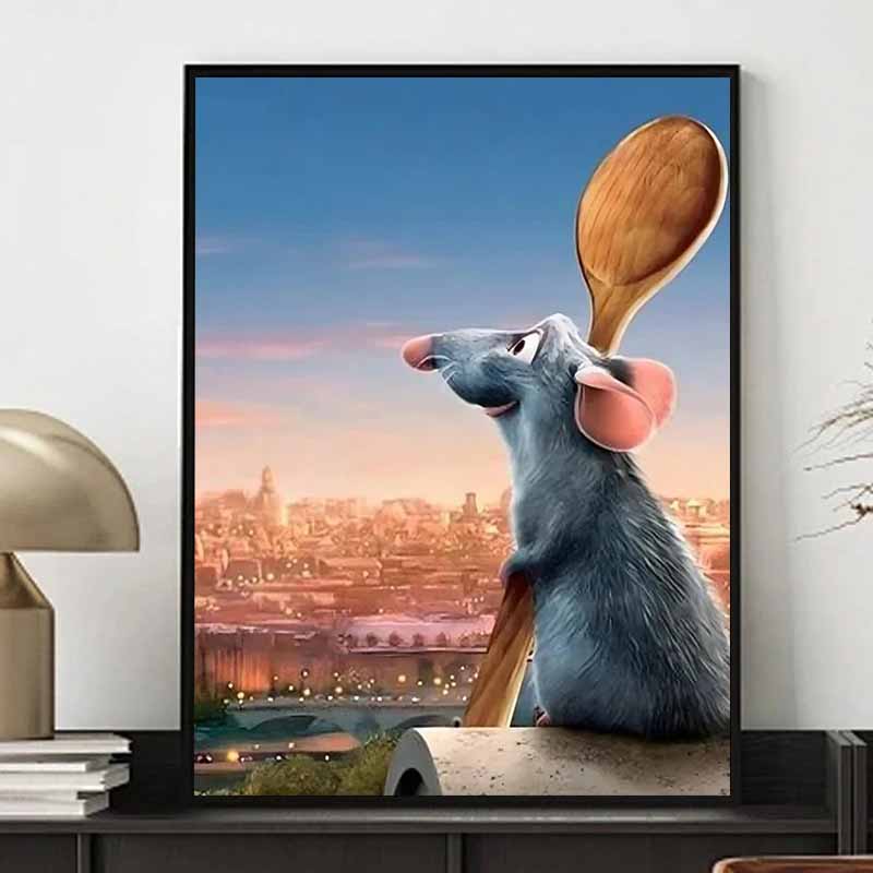 Disney 5D Diy Diamond Painting Decorations Food Fantasy Theme Illustrations Diamond Embroidery And Rhinestone Cross Stitch Set Handmade