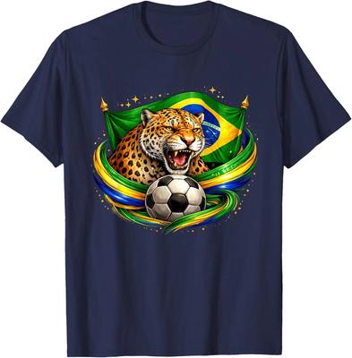 Sportfan Bekleidung Brasilien Flagge T-Shirt
