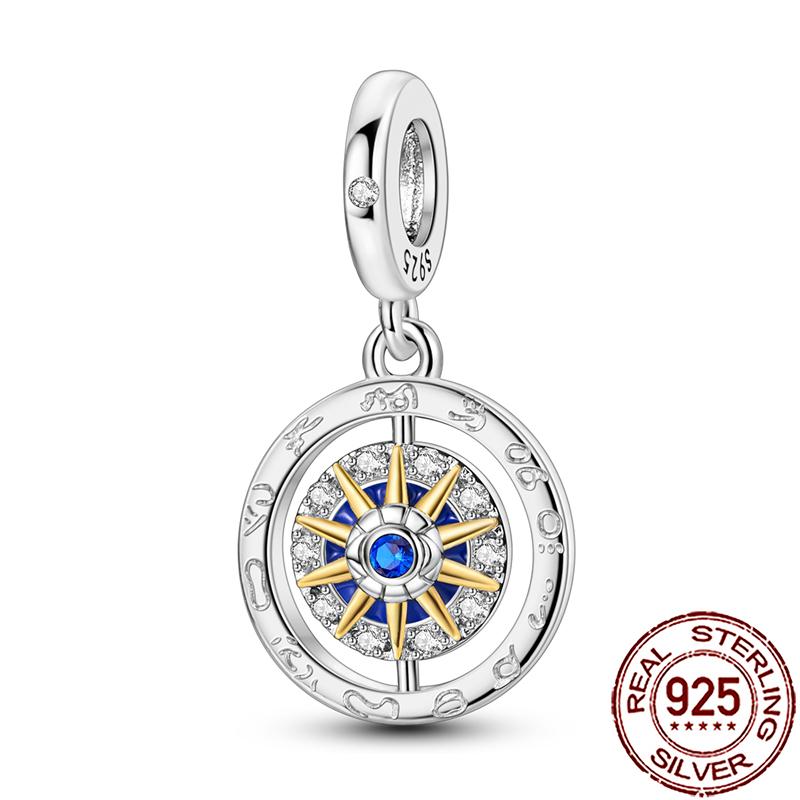 Charms Copper Lucky Horseshoe Clover Dreamcatcher Feather Dangle Beads Fit Bracelet Necklace Women Diy Jewelry