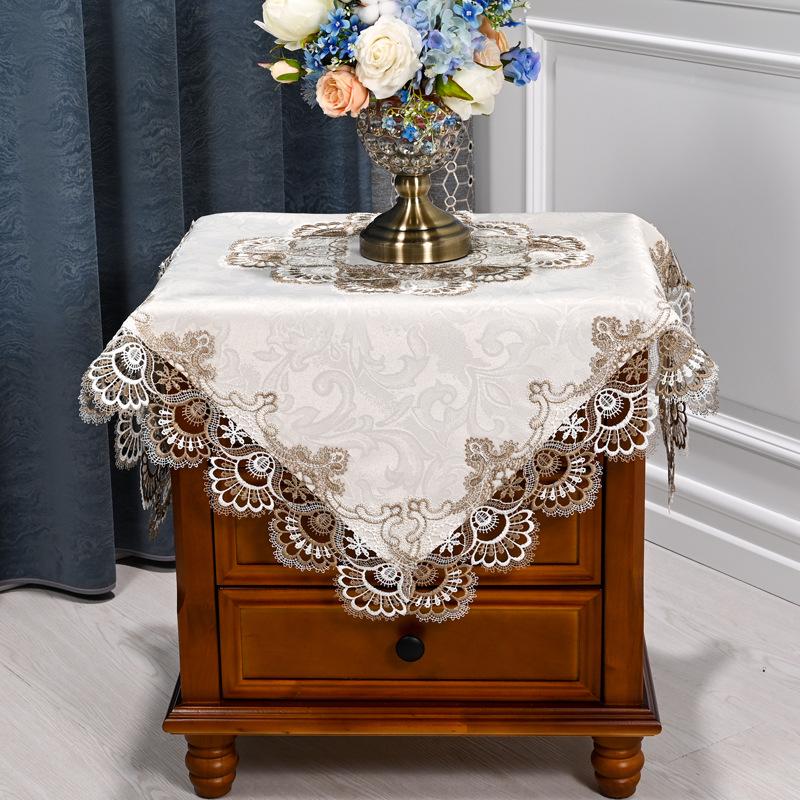 

Американская кружевная скатерть: Прикроватные, Кофейные, Угловые и Пыльники для Бытовой Техники в Новом Китайском Стиле 60*60cm Square