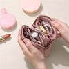 Two In One Magnetic Jewelry Case Soft Velvet Portable Bracelet Bag  Daily Commuting