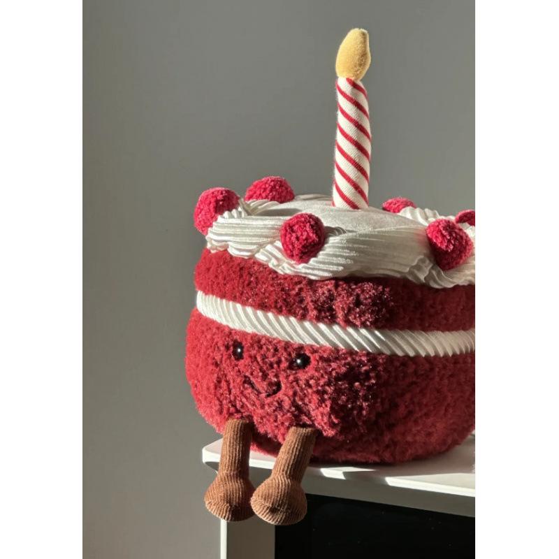 Jellycat-Inspired Plush Toy: Three-Label Lop-Eared Rabbit & Bear Cake Doll - Perfect Birthday Gift for Girls