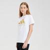 New Adidas Short Sleeved T Shirts White Gold Children Aged 3 7 Years Old ADICLTS24TKT-WG
