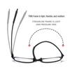Ultra-Light TR90 Screwless Anti-Blue Light Reading Glasses for Men & Women, Eye Protection for Middle-Aged & Elderly.