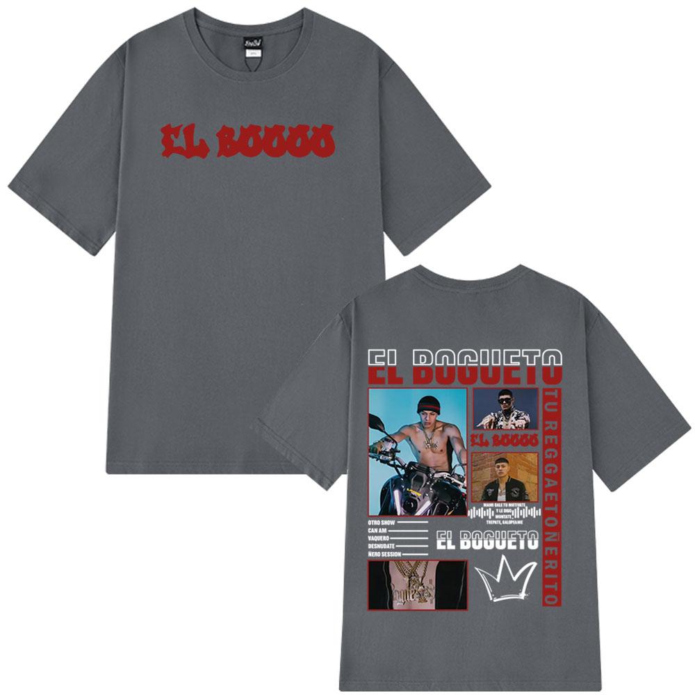 

Singer El Bogueto Tour 2026 Print T Shirts Unisex Women Fashion T Shirt Summer Cotton Loose Casual Shortsleeved Harajuku Tshirts 2XL
