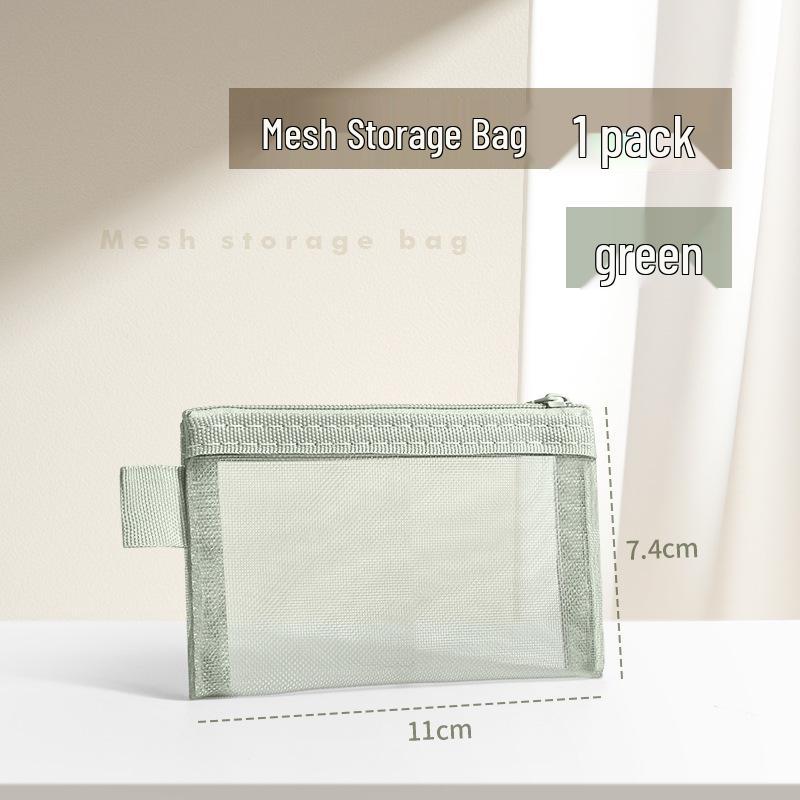 

Nylon Mesh Organizer Bag: Toy, Cosmetic, Coin, Key, & Card Holder