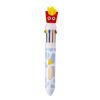 Fast Food Themed 10-Color Ballpoint Pen French Fries Burger Topper Designs Multi-Color Writing Tool for Journaling And Notes