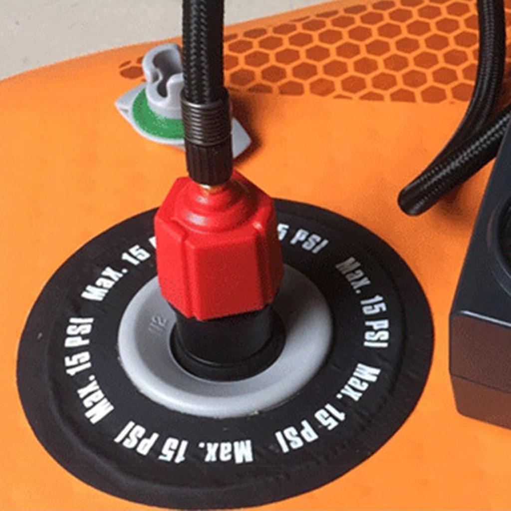 Inflatable Boat Pump Valve SUP Air Paddle Board Rubber Raft Adaptor Blue