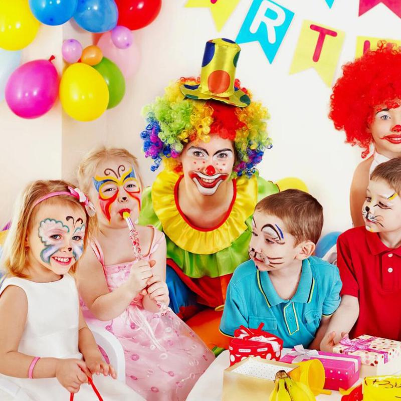 Colorful Clown Headdress Yellow Colored Dots Bow Headwear Circus Performance Props Funny Joker Hats Makeup Party Decorations