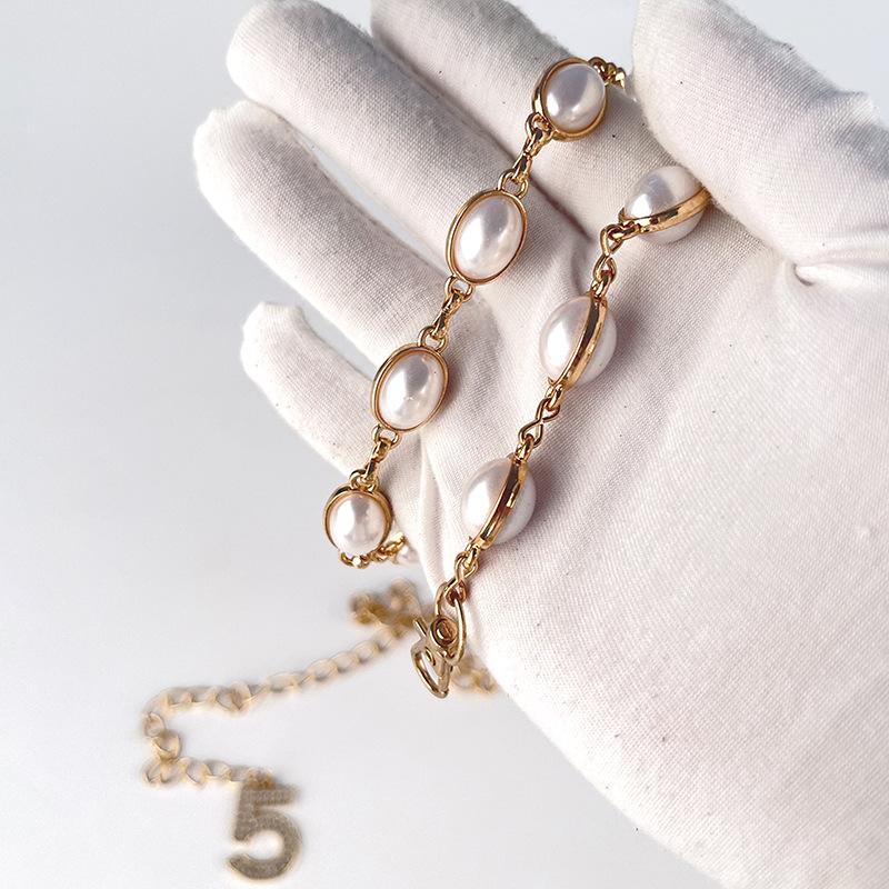 Diamond Pearl Waist Chain Women'S Decorative Sweater Belt Dress Skirt Accessories Metal Chain