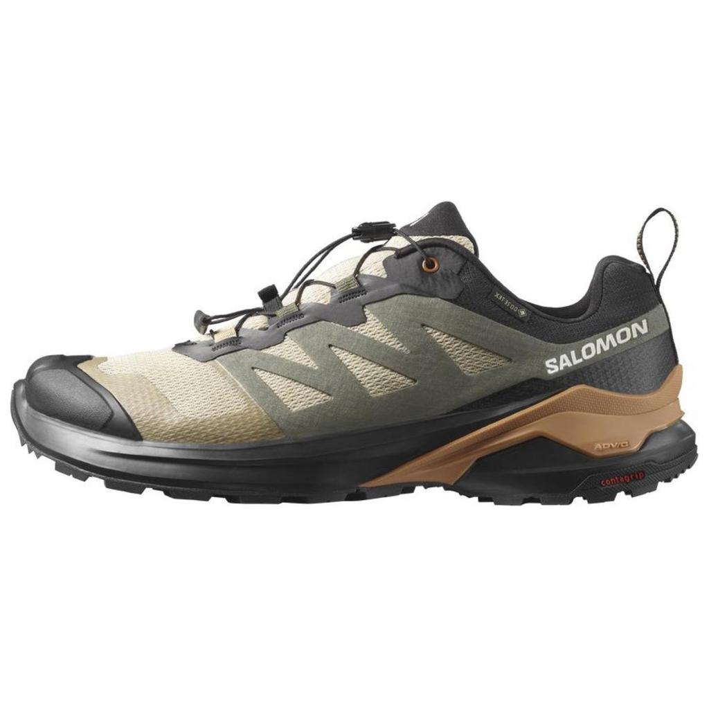 Salomon X-Adventure Comfortable Lightweight Slip-Resistant Waterproof Low-Top Trail Running Shoes Men sneaker Green Black 473213