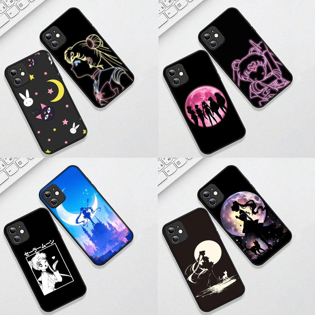 Cover for Samsung Galaxy S22 S21 S20 FE Ultra Plus A35 A36 A55 A37 A33 A34 A57 Coque Phone Case Lovely S-Sailors Poster Moon