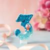 Creative New Product Cute Digital Birthday Party Cake Candle 0-9 Cartoon Plug-in Decorative Crafts