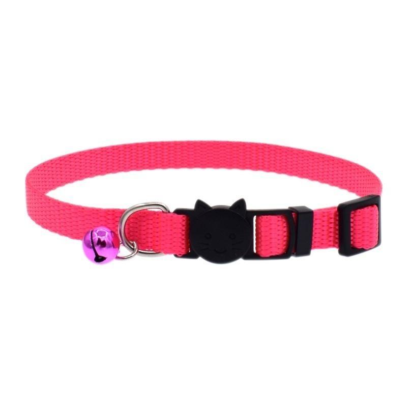 Katzenhalsband mit Glöckchen Sicherheitsverschluss Kätzchen Kleine Hunde Katzen Verstellbare Nylonhalsbänder Haustierbedarf.