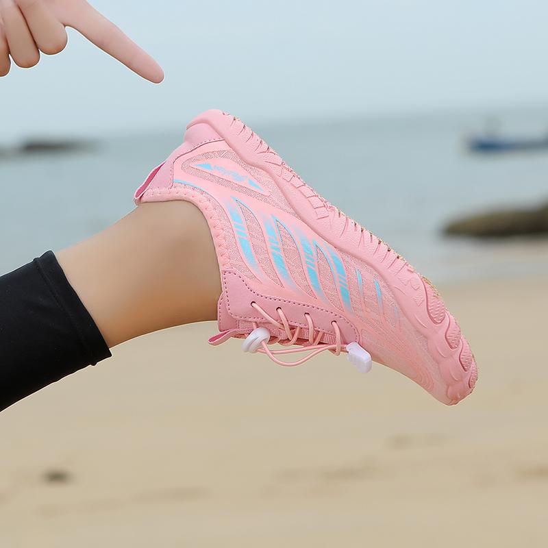 Outdoor Strand Watten Sneaker Herren Damen Schnelltrocknend Aqua Schuhe Barfuß Leicht Atmungsaktiv Wassersport Schuhe zum Tauchen Surfen Angeln