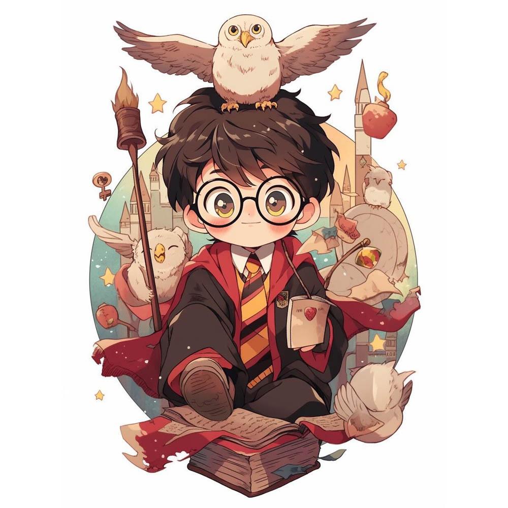 Harry Potter Cartoon Cute Diamond Painting Cross Stitch Kit 5D DIY Art Pattern Pictures Mosaic Embroidery Home Decor Gift