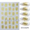 New Nail Art Stickers Halloween Pumpkin Ghost Love Spider Web Cute Cartoon Adhesive Nail Stickers