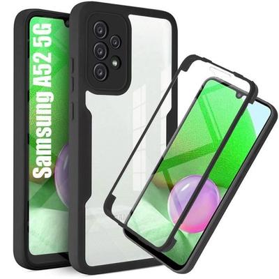 Case - for Samsung Galaxy A52 5G - Black - 360° Protection - Anti-Scratch - Rigid