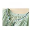 New Embroidered V-neck Summer Women Blosue Short Sleeve Loose T-shirt Ladies Sweet Solid Color Lace-up Shirts Office Clothing