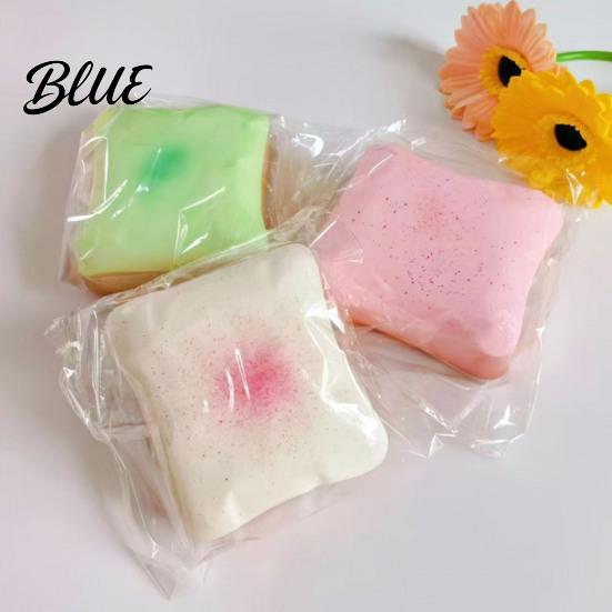 Kids And Adult Stress Ball Bread Butter Squeeze Toy Slow Rising Relief Realistic