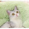 Cat Bed Winter Warm Plush Dog Bed Round Cat Nest Dog Mat Deep Sleep Bed for Cozy Pet Comfort